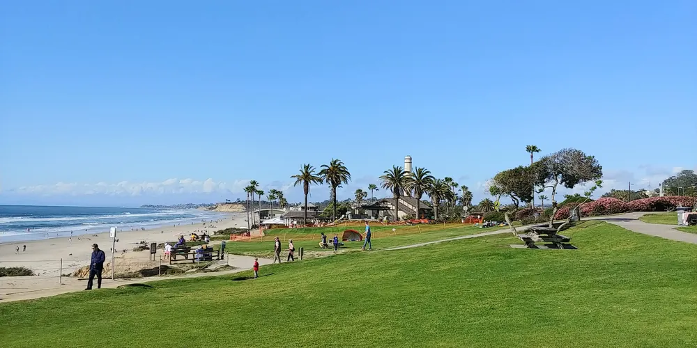 Powerhouse Park overlooking the beach in Del Mar