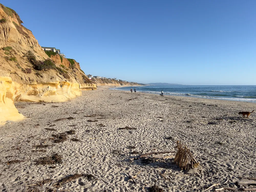 Bluffs and beach in Solana Beach